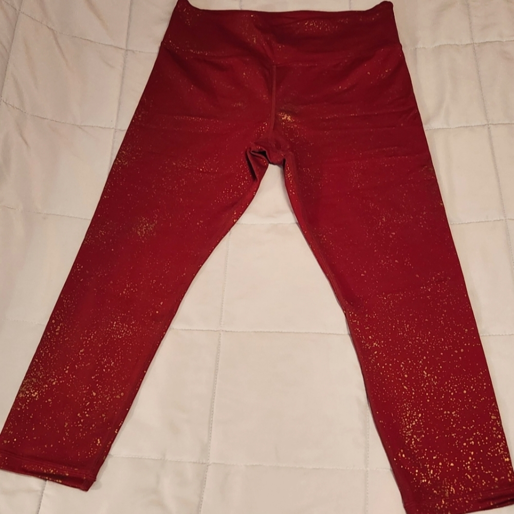 Zyia red Stay Gold Light n Tight
